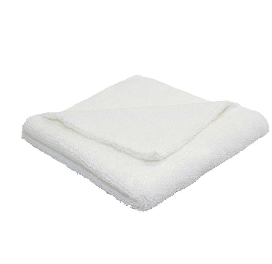 Elite Edgeless Microfiber Towel White - 16" x 16" 350GSM