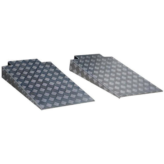 ***PRESALE*** Lightweight Aluminum Approach Ramps with Non-Slip Diamond Plate Finish for 4-Post Lifts